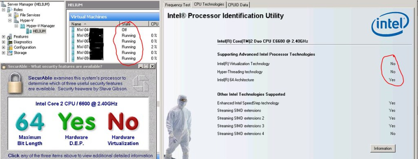 Hyper-V Intel VT